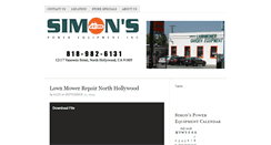 Desktop Screenshot of lawnmowerrepairnorthhollywood.com