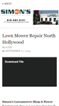 Mobile Screenshot of lawnmowerrepairnorthhollywood.com