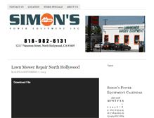 Tablet Screenshot of lawnmowerrepairnorthhollywood.com
